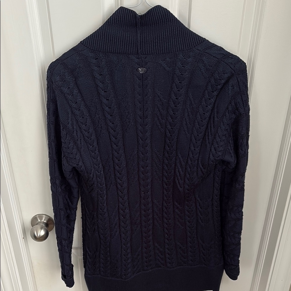 Brooks Brothers Blue Shawl Collar Cardigan Women’s XS Preppy Luxe Knit - Picture 4 of 4